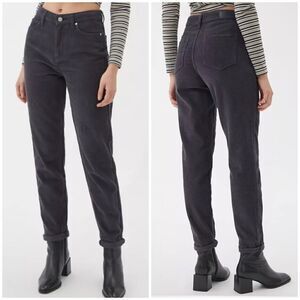 BDG Dark Navy Corduroy High Rise Mom Pants